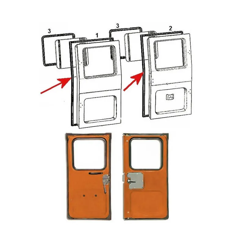 Sconto Guarnizione Porta Posteriore Toyota Land Cruiser 40 – Sinistra