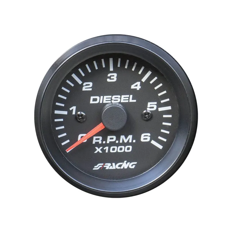 Strumento Contagiri 0-6000 RPM Diesel Black line Promozione Esclusiva