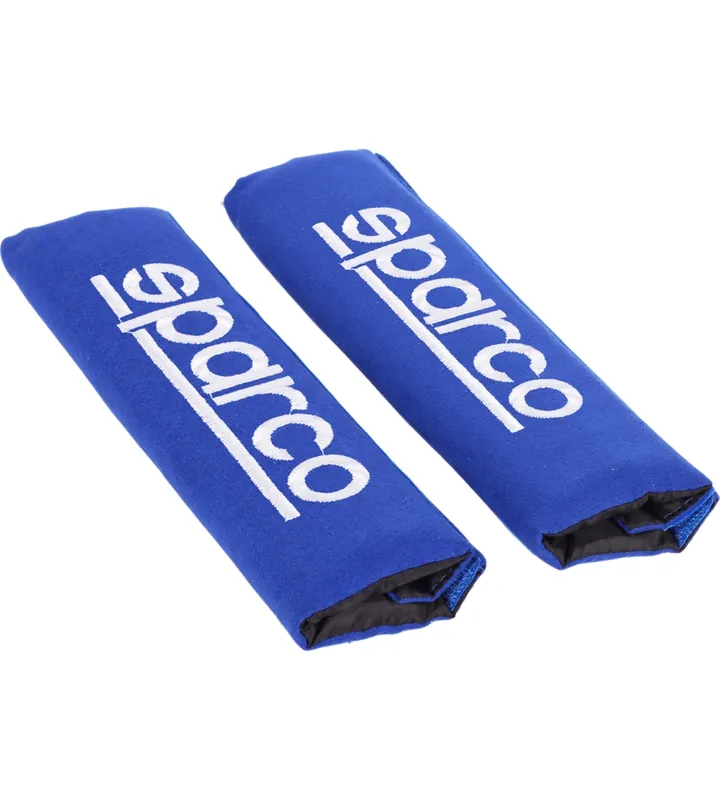 Ultime Pezzi Set 2 pezzi di cuscinetti passacintura universali per auto sparco "spc1204" blu