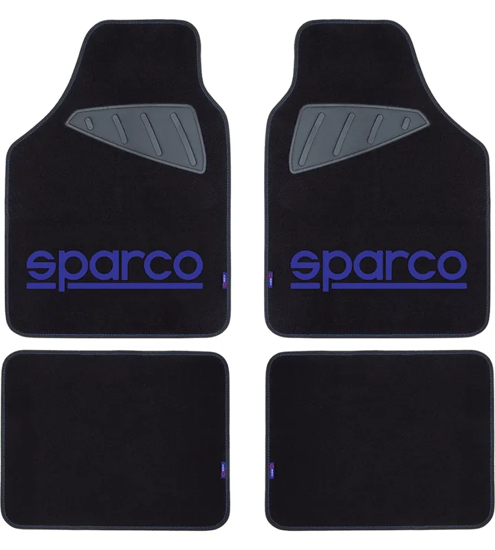 Set 4 tappetini neri e blu per auto sparco Occasione