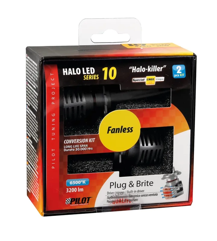 Offerta Lampo Lampade led per auto 9-32v halo led serie 10 halo killer - (h7) - 20w - px26d - 2 pz - scatola 57731