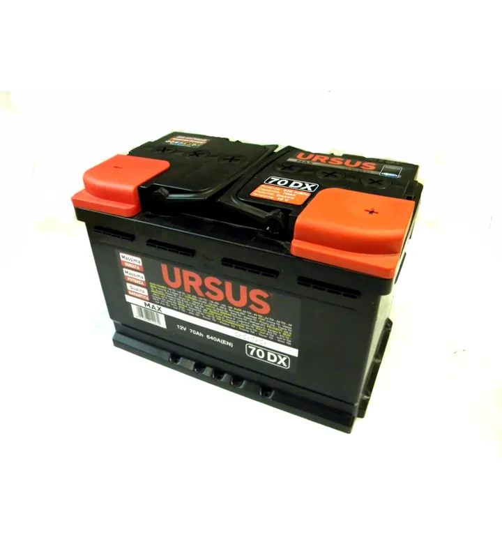 Batteria avviamento auto ursus max, 70 ah dx Professionale