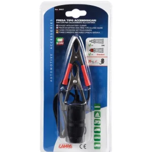 Nuova Collezione Presa corrente con clips batteria 12/24v 39057