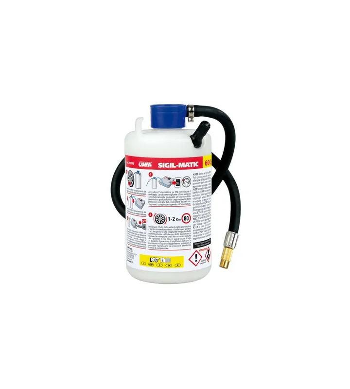 Kit liquido sigillante per pneumatici 600 ml sigil - matic 72175 Spedito Oggi