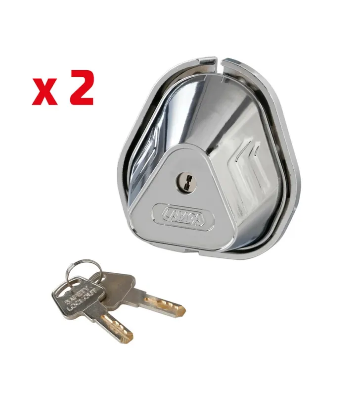 Kit 2 serrature aggiuntive per porte veicoli commerciali lampa "vigilant" - 65412 Prezzo Basso