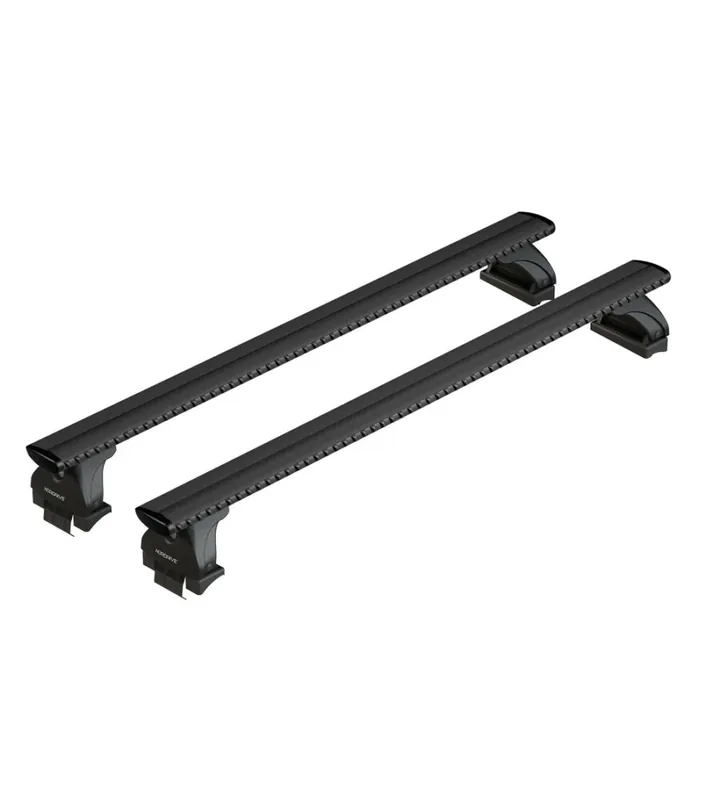 Miglior Prezzo Set completo barre portatutto "evos lp 034 silenzio black l" in alluminio - nk034lbl