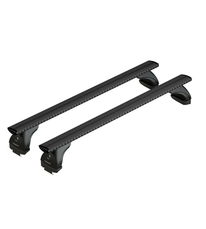 Occasione Imperdibile Set completo barre portatutto "evos 226 silenzio black m" in alluminio - nk226ebm
