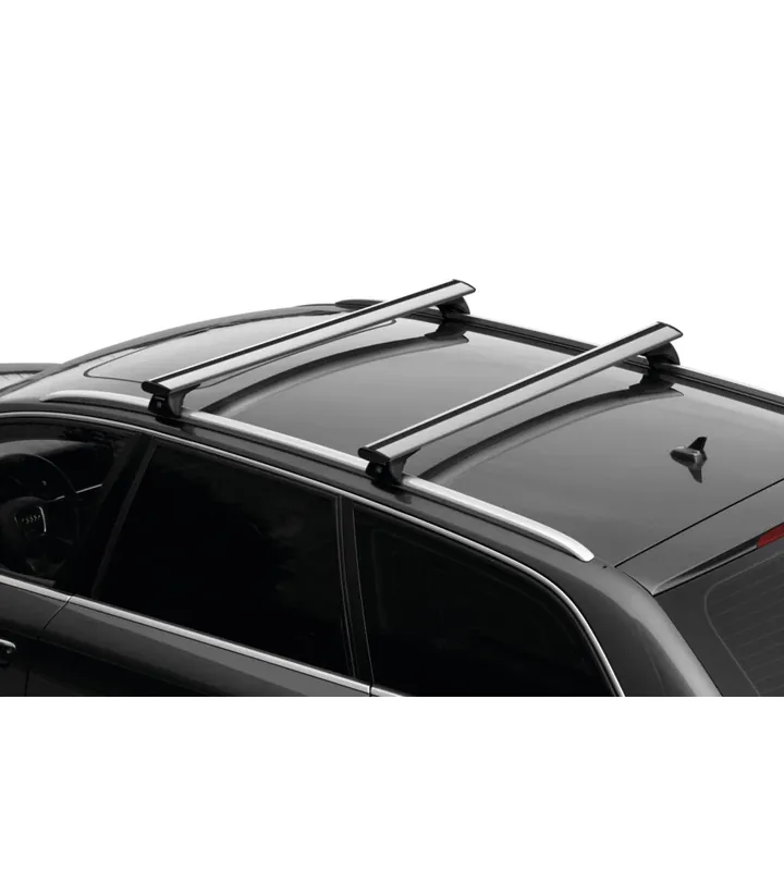 Coppia barre portatutto in alluminio silenzio in-rail - s - 108 cm n15104 Professionale