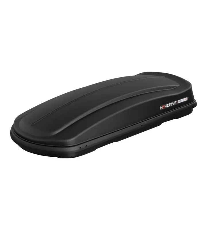 Nuova Collezione Box tetto per auto 430 litri in abs nero goffrato - n60016