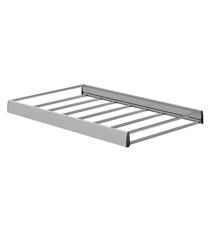 Cesta portapacchi per auto e veicoli commerciali nordrive krs-12 kargo rack compact - 120x135x12 cm nkr0102 Spedito Oggi