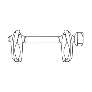 Braccetto ferma telaio da bici a bici per portabici justclick e foldclick yck609 Spedito Oggi