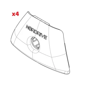 Ultimissimo Modello Set 4 cover piedi in-rail n99961