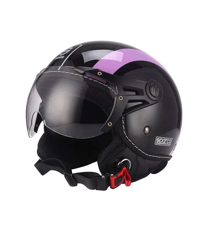 Promozione Esclusiva Casco moto sparco "sp501" nero/viola, tg xl
