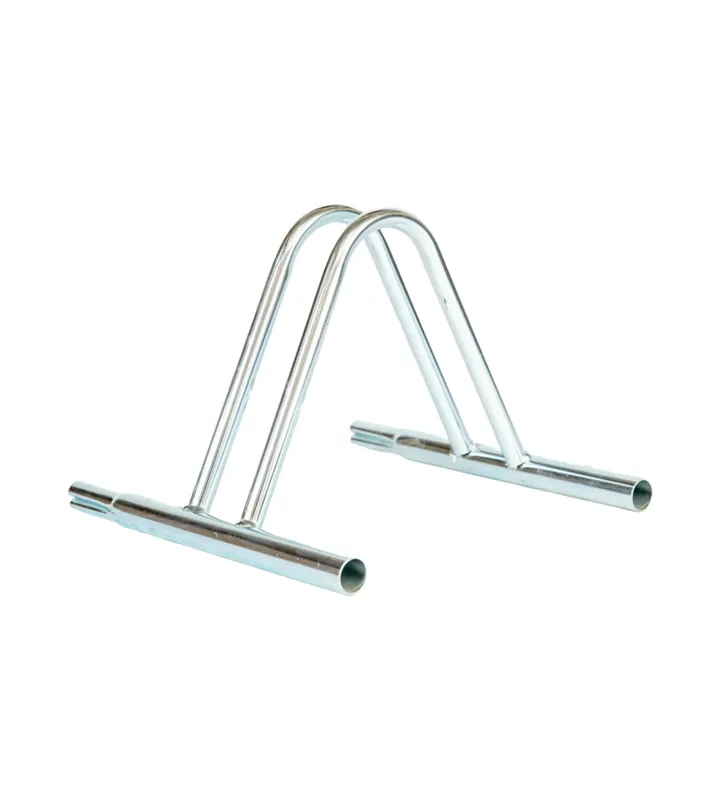 Rastrelliera portabici singola in ferro zincato con passaruota 5 cm 37x37x28 cm Miglior Prezzo