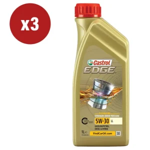 3 pezzi olio castrol edge 5w-30 ll titanium 1l Professionale