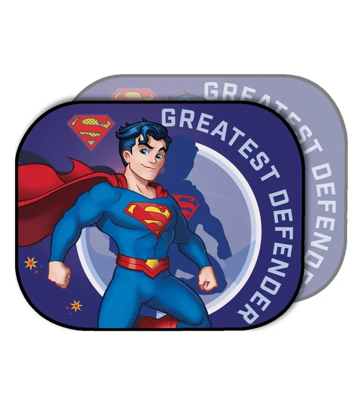 Coppia tendine auto laterali "superman" 44x35 cm Offerta Speciale