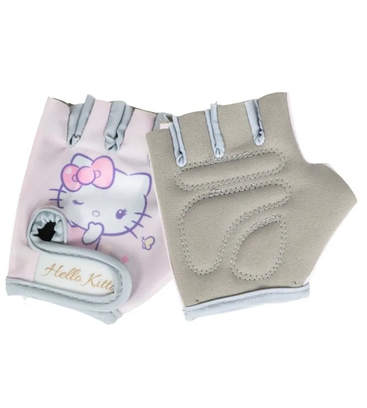 Promozione Coppia di guanti da bici per bambini "hello kitty" senza dita