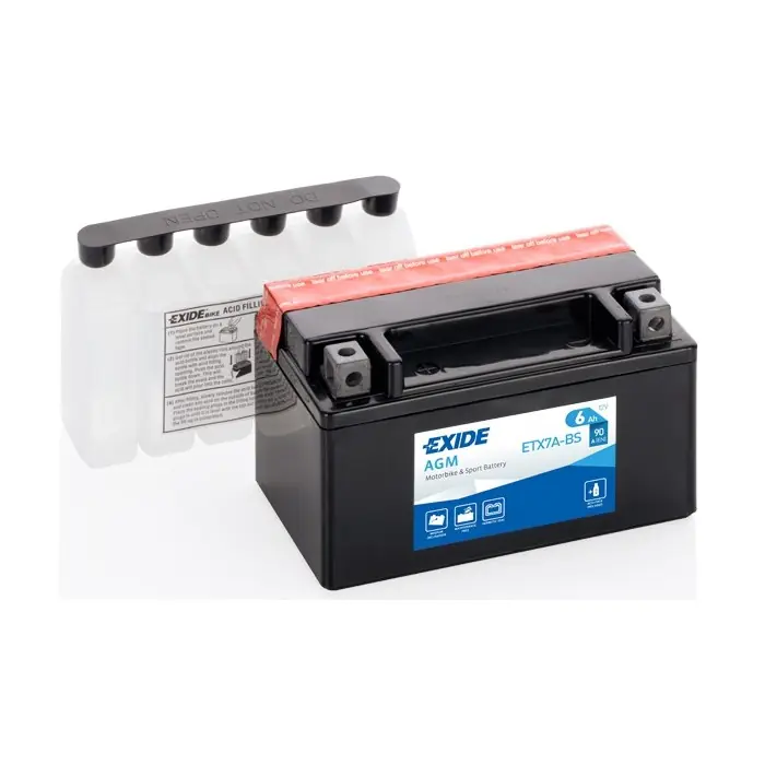 Ultimissimo Modello Batteria Moto e Scooter EXIDE BIKE ETX7A-BS AGM 12V 6A-90A