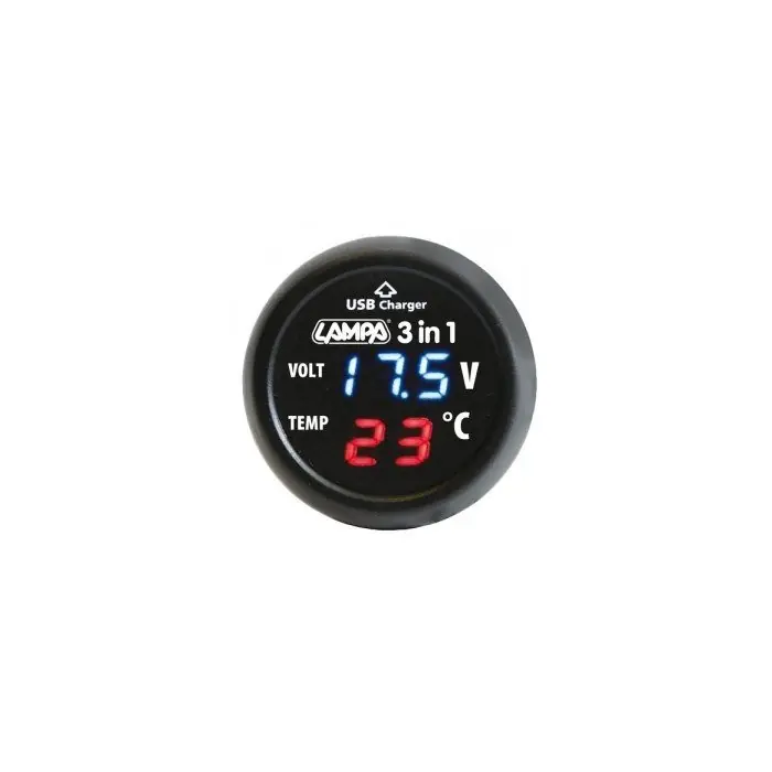 Termometro con temperatura interna e Voltometro Smart-Plug Novità