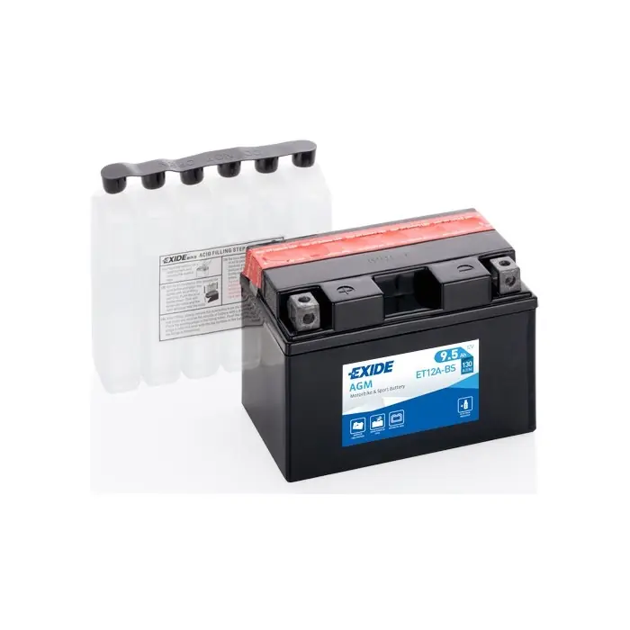 Batteria Moto e Scooter Exide Bike ET12A-BS AGM 12V 9.5Ah-130A Promozione