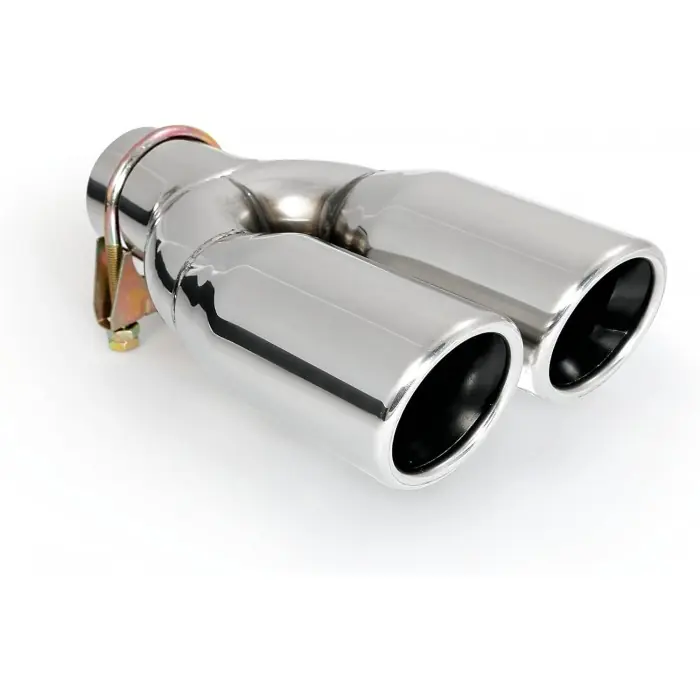 Terminale a doppia uscita in acciaio inox lucido Pilot TS43 Prezzo Ridotto