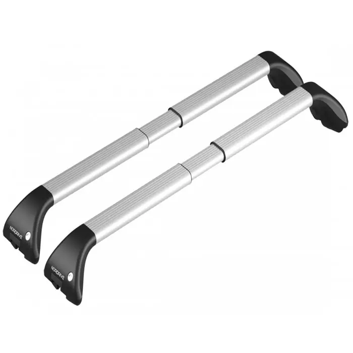 Saldi Coppia Barre Portatutto telescopiche in alluminio Nordrive Snap Alu Mod. S