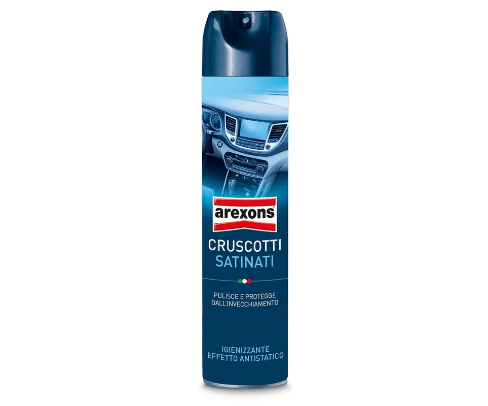 8296 AREXONS SPRAY PER CRUSCOTTI SATINATI VANIGLIA 600 ML - PROTEZIONE E FRESCHEZZA PER LA TUA AUTO Novità