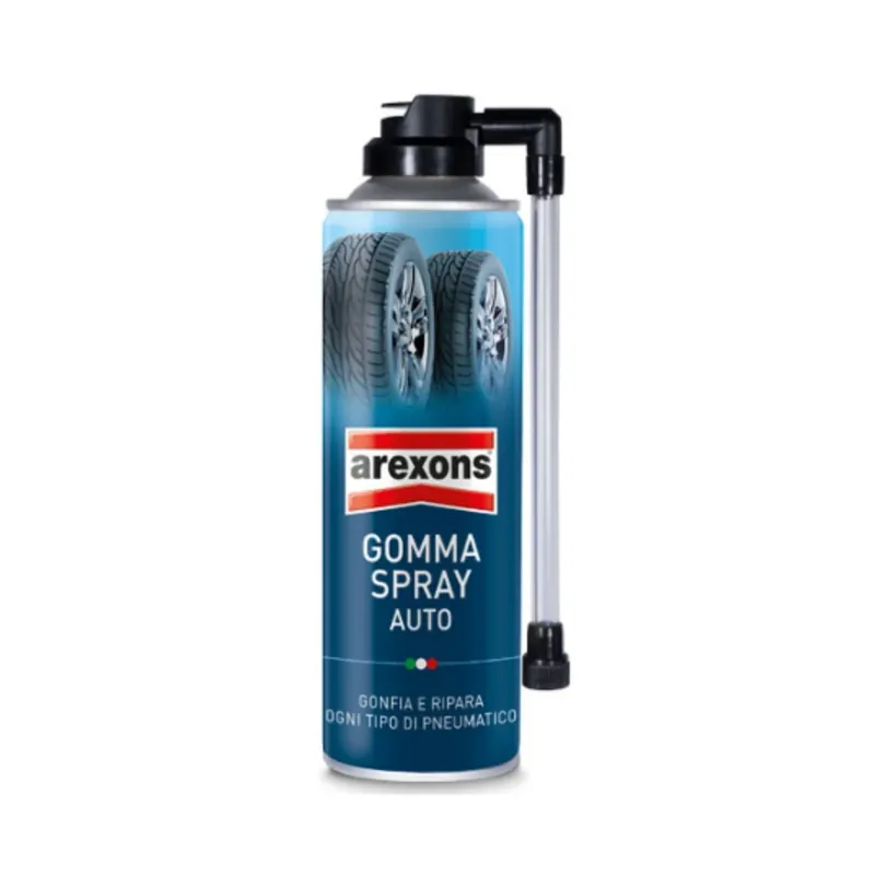 8473 AREXONS GOMMA SPRAY AUTO 300 ML - RIPARAZIONE IMMEDIATA E GONFIAGGIO PNEUMATICI Reso Gratuito
