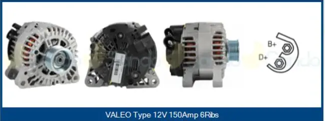 Alternatore PARIS-RHONE PRAL187 (Codice OEM 57054F) per CITROEN Berlingo, Evasion, Xantia, Jumper, Xsara, Jumpy Offerta Del Giorno