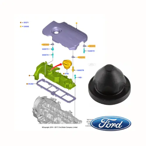 Ultimissimo Modello 1868498 FORD - ANELLO DI TENUTA GOMMINO COPERCHIO TESTATA ECOSPORT F1FQ6A994AA