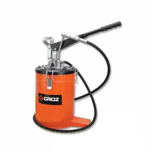 7002444281 GROZ - INGRASSATORE A LEVA CON FUSTO VARIANTE SENZA RUOTE 10 KG Popolare