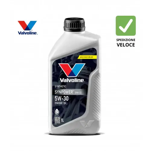907848 VALVOLINE - SYNPOWER ENV C2 5W30 – OLIO MOTORE SINTETICO PER HONDA, TOYOTA, PSA E FIAT CON DPF Promozione Esclusiva