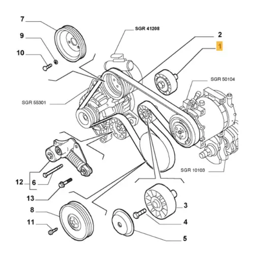 46547566 FIAT - GALOPPINO GUIDACINGHIA CUSCINETTO Occasione