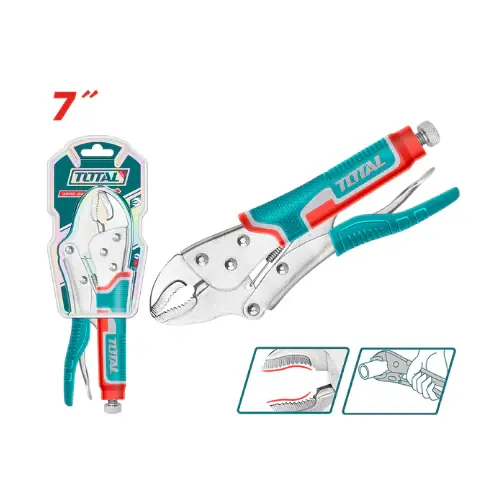 Ultimissimo Modello 4163000175 TOTAL - PINZA AUTOBLOCCANTE CON GANASCE CONCAVE 170 MM (7")