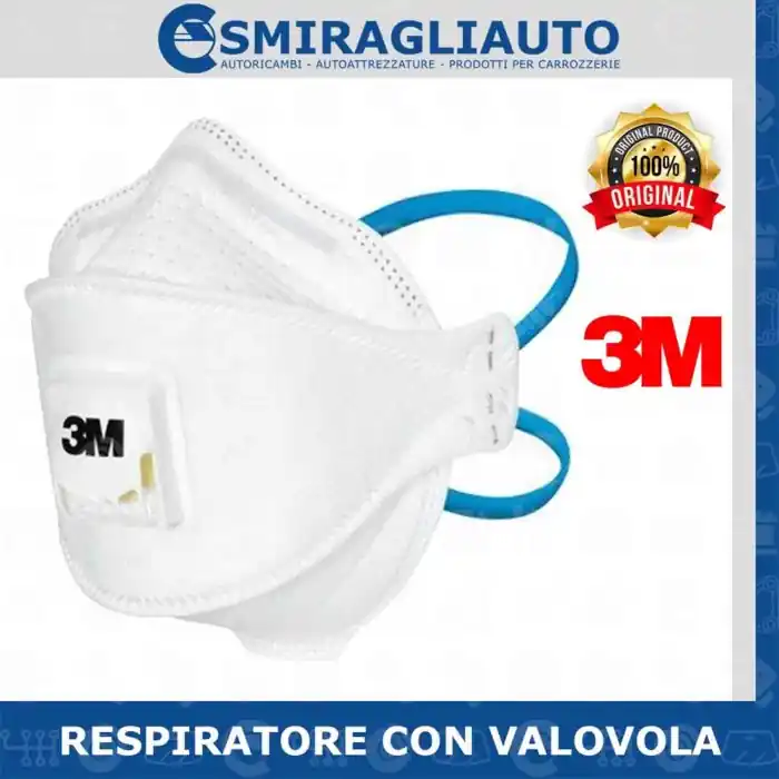 Ultima Occasione Maschera 3m Aura 9322+ Con Valvola Ffp2 Respiratore Antiparticolato