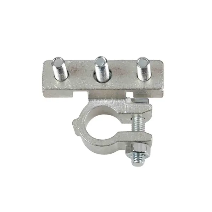 Morsetto Batteria Zincato Fissaggio Cavo A Capocorda Su Vite Foro Capocorda Ø 6/6/6 Mm Polo Negativo Morsetti Batteria Spedito Oggi