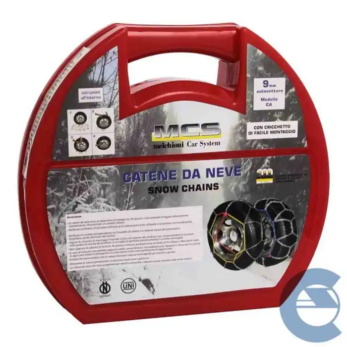 Mcs Melchioni Ca980 Catene Da Neve Omologate 9 Mm Cricchetto Incluso Spedizione Espresso