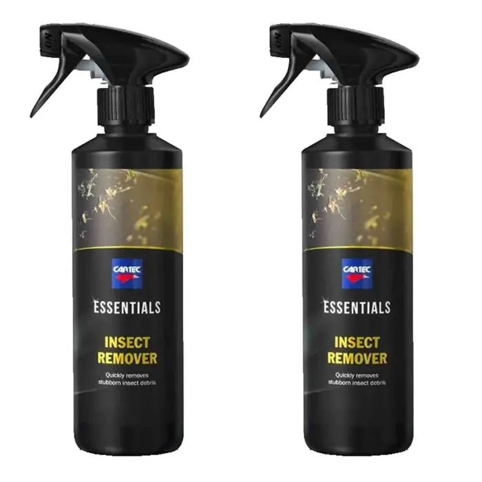 Cartec Detergente Rimuovi Insetti Carrozzeria Ed Esterni Auto Linea Essentials Insect Remover 500ml Kit Promozione 2 Pezzi Promo Stagionale