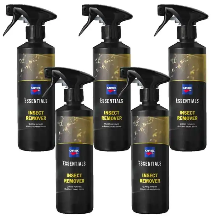Occasione Cartec Detergente Rimuovi Insetti Carrozzeria Ed Esterni Auto Linea Essentials Insect Remover 500ml Kit Promozione 5 Pezzi