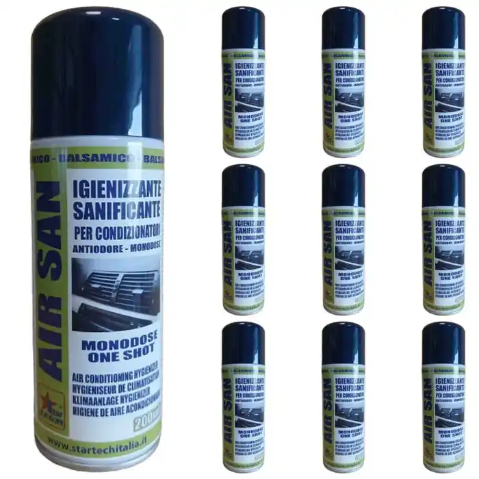 Promozione Esclusiva Spray Igienizzante Sprai Igiene Sanificante Antiodore Startech Aria Sana 200ml Kit 10 Pezzi