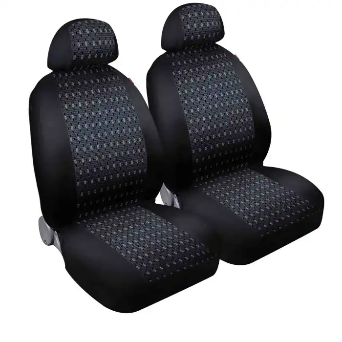 Direttamente Dal Produttore Square Coppia Coprisedili Anteriori In Jacquard Nero Coprisedili Anteriori Coprisedili