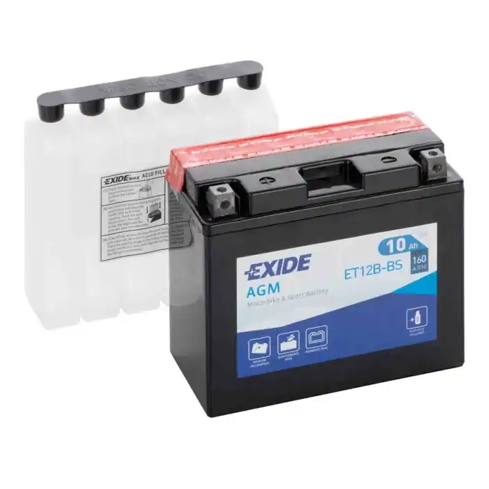 Batteria 12v Exide Bike Agm 10 Ah 160 A Cube 300 Ie-sport City Cube Exide Bike Batterie Per Moto Batterie Solo Oggi