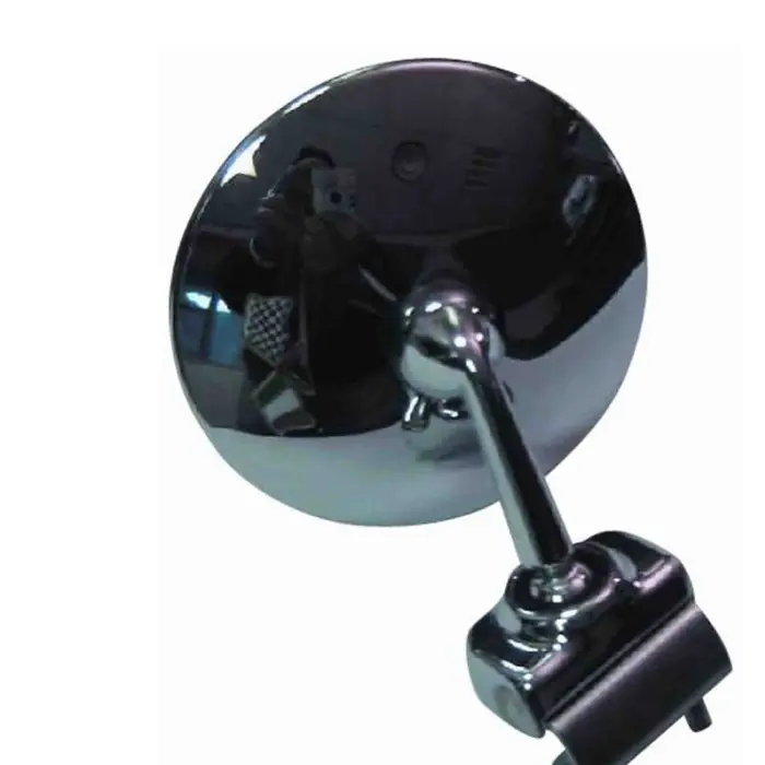 Super Prezzo Retrovisore Tondo Cromato A Morsetto Per Fiat 126 / 126 Bis Dal 1972/01 Al 1982/12