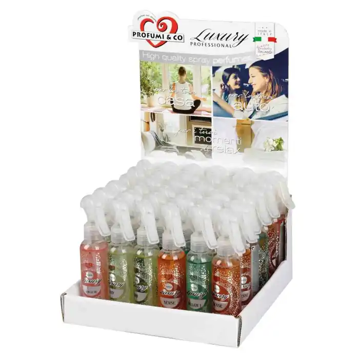 Compra Oggi Stesso Mini Luxury Professional 150 Ml Espositore 36 Pz Profumi & Co. Deodoranti