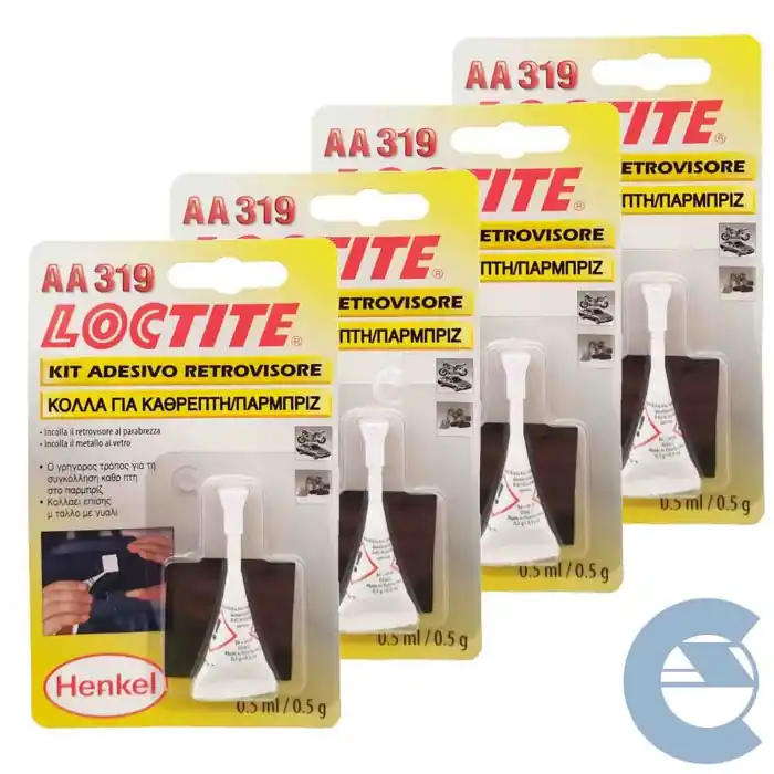 Compra Adesso Loctite Aa319 Kit Adesivo Retrovisore 4 Pezzi X 0,5 Gr Incolla Cristalli E Vetri