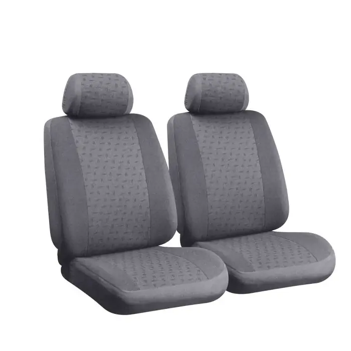 Offerta Del Giorno Glamur Coppia Coprisedili Anteriori In Jacquard Universali Grigio Coprisedili Anteriori Coprisedili