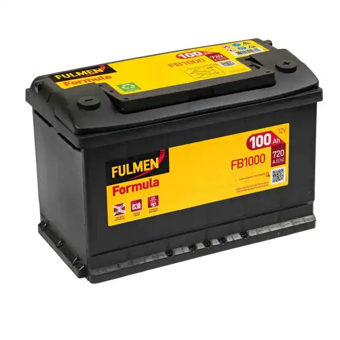 Batteria 12v Fulmen Formula 100 Ah 720 A Lh4 Iveco Daily Iv Bus Fulmen Batterie Per Auto Batterie Reso Gratuito