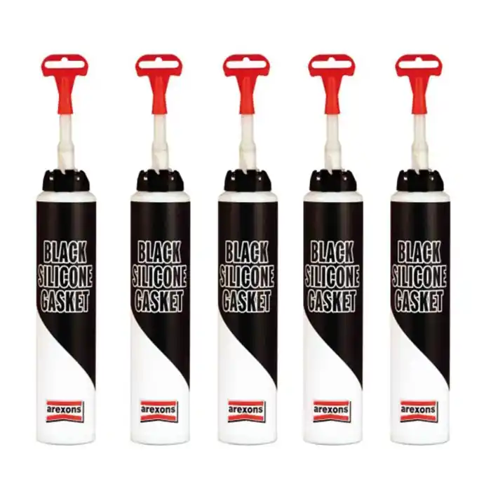 Arexons 0099 Black Silicone Gasket Guarnizione Siliconica Alte Temperature. 200 Ml 5 Pezzi Promozione Esclusiva