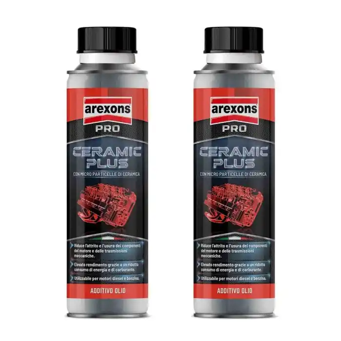 Arexons 9887 Additivo Olio Ceramic Plus 300 Ml 2 Pezzi Promo Stagionale
