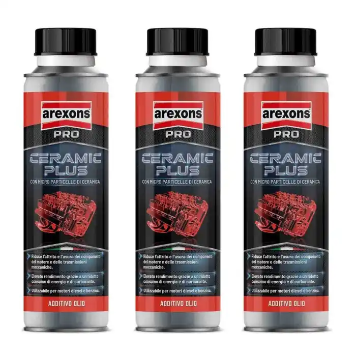 Arexons 9887 Additivo Olio Ceramic Plus 300 Ml 3 Pezzi Scelto Dai Clienti